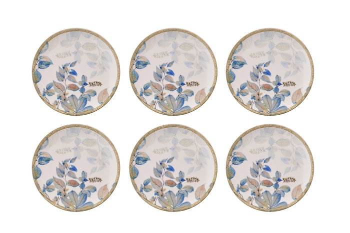 Hermia Springflover Juego de 6 Platos de Postre Navideños en Porcelana Multicolor Hermia Springflover Juego de 6 Platos de Postre Navideños en Porcelana Multicolor